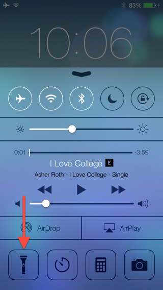 How to quickly turn your iPhone into a flashlight
